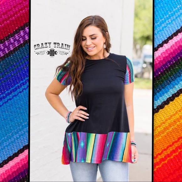 peplum top with train